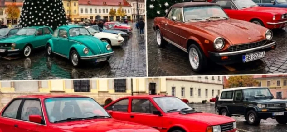 La Retro Parada Toamnei din Sibiu s-au adus 57 de mașini de epocă